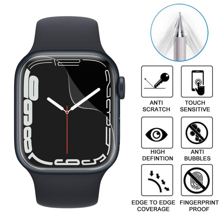 For Apple Watch Series 9 / 8 / 7 45mm 5pcs xDfind Soft Hydrogel Film Full Cover Front Protector