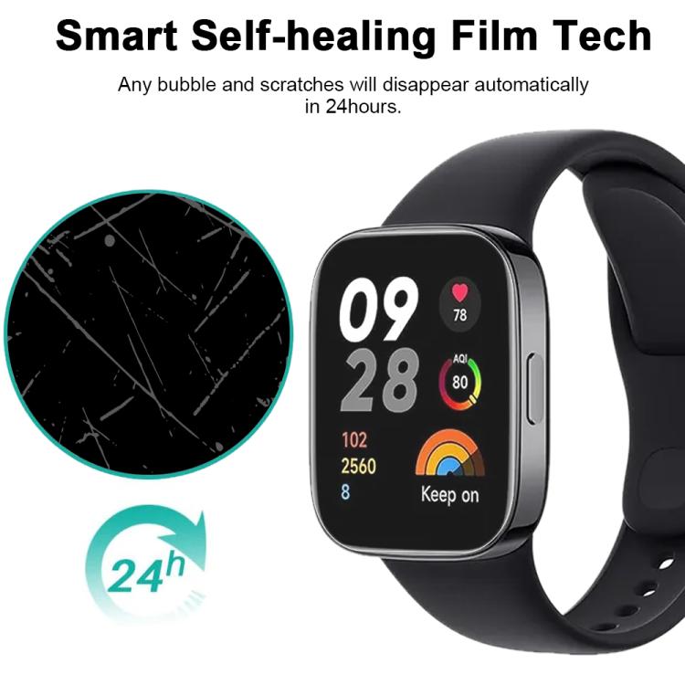 For Xiaomi Redmi Watch 3 Lite 5pcs xDfind Soft Hydrogel Film Full Cover Front Protector