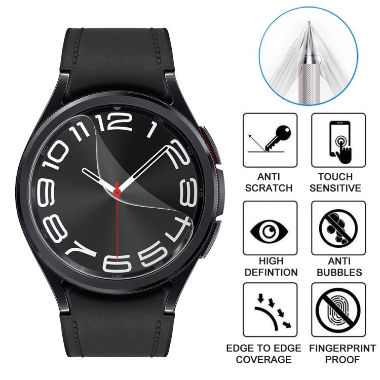 For Samsung Galaxy Watch6 Classic 43mm 5pcs xDfind Soft Hydrogel Film Full Cover Front Protector