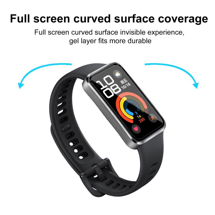 For Huawei Band 10 2pcs xDfind Curved 3D Composite Material Soft Film Screen Protector