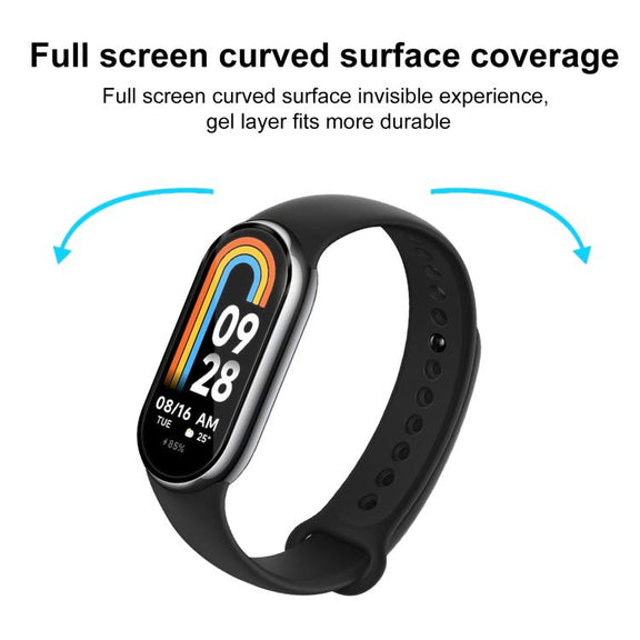 For Xiaomi Mi Band 8 NFC 2pcs xDfind Curved 3D Composite Material Soft Film Screen Protector
