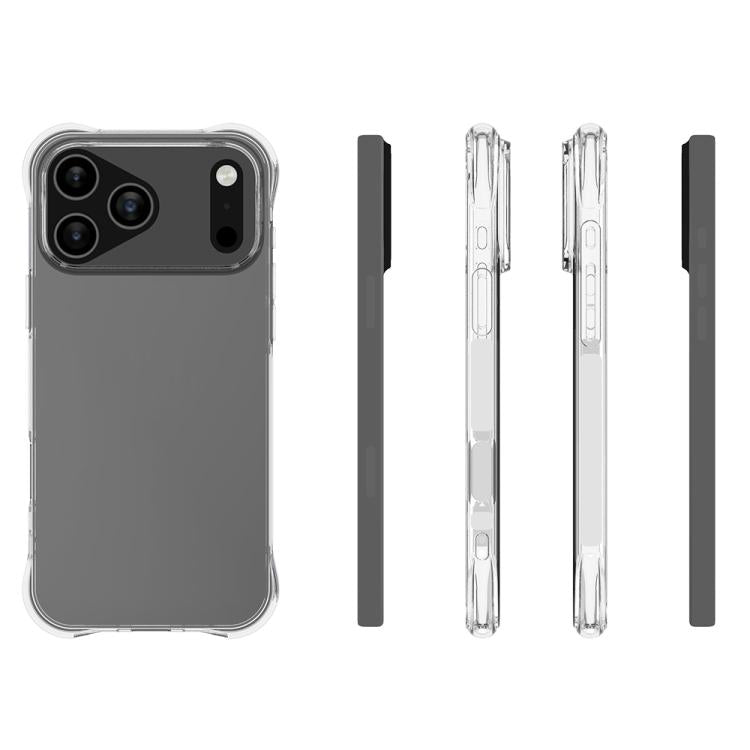 For iPhone 17 Pro Max Big Hole Shockproof Non-slip Thickening TPU Phone Case(Transparent)