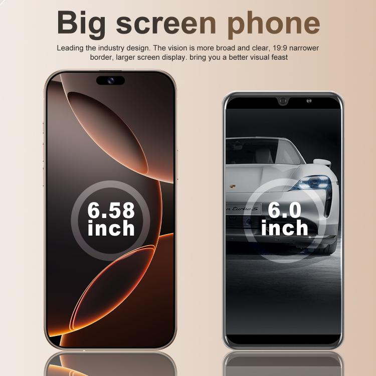 A16 Pro Max / PDA89-B, 4GB+64GB, 6.58 inch Android 10 MTK6739 Quad Core, Network: 4G, OTG, Dual SIM, Plug:AU Plug(White)