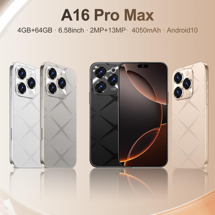 A16 Pro Max / PDA89-B, 4GB+64GB, 6.58 inch Android 10 MTK6739 Quad Core, Network: 4G, OTG, Dual SIM, Plug:UK Plug(White)