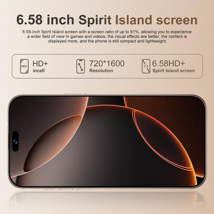 A16 Pro Max / PDA89-B, 4GB+64GB, 6.58 inch Android 10 MTK6739 Quad Core, Network: 4G, OTG, Dual SIM, Plug:AU Plug(White)