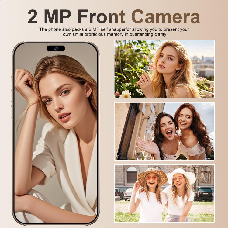 A16 Pro Max / PDA89-B, 4GB+64GB, 6.58 inch Android 10 MTK6739 Quad Core, Network: 4G, OTG, Dual SIM, Plug:AU Plug(Gold)