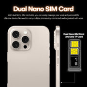I16 Pro Max / PDQ6, 4GB+64GB, 6.58 inch Android 10 MTK6739 Quad Core, Network: 4G, Dual SIM, Plug:AU Plug(Black)