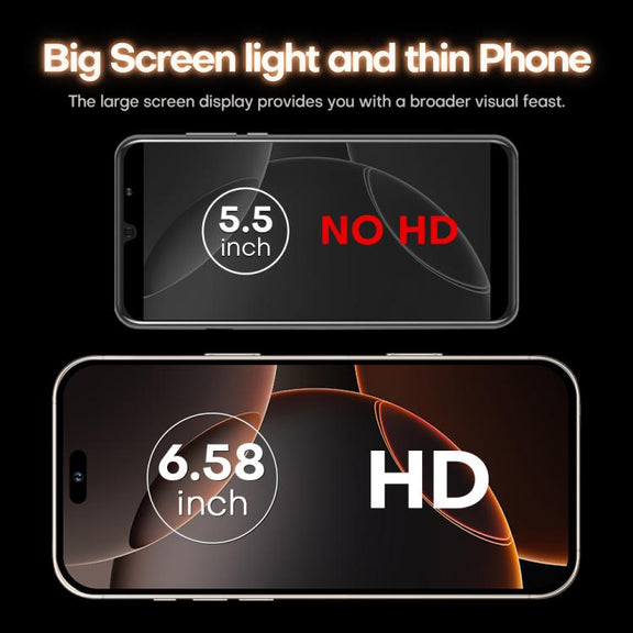 I16 Pro Max / PDQ6, 4GB+64GB, 6.58 inch Android 10 MTK6739 Quad Core, Network: 4G, Dual SIM, Plug:EU Plug(Black)