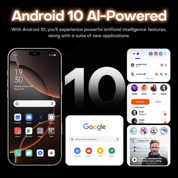 I16 Pro Max / PDQ6, 4GB+64GB, 6.58 inch Android 10 MTK6739 Quad Core, Network: 4G, Dual SIM, Plug:US Plug(White)
