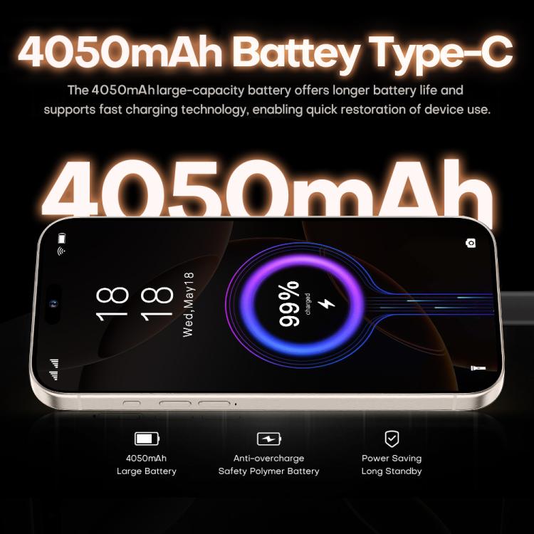 I16 Pro Max / PDQ6, 4GB+64GB, 6.58 inch Android 10 MTK6739 Quad Core, Network: 4G, Dual SIM, Plug:AU Plug(Black)