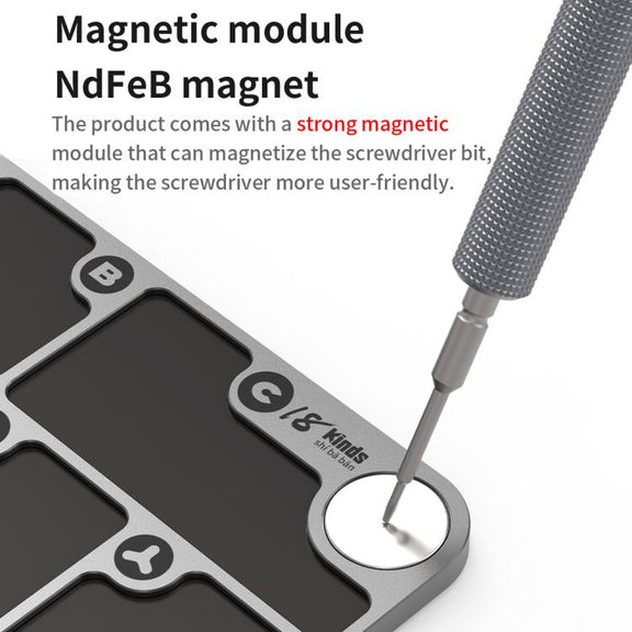 18 Kinds 7-Zone Alloy Magnetic Combination Screw Storage Pad
