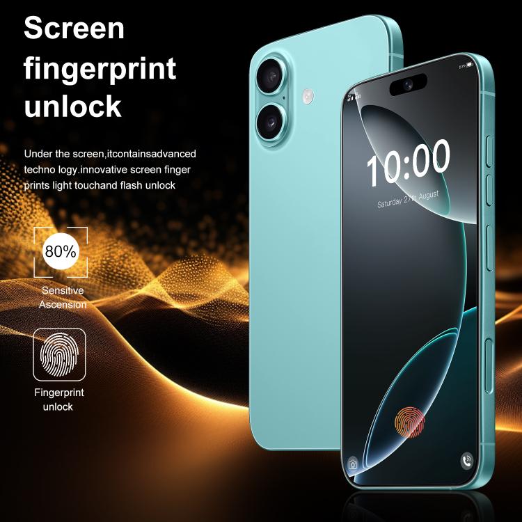 I16 Plus / RAi5, 3GB+64GB, 6.56 inch Android 10 MTK6739 Quad Core, Network: 4G, Dual SIM, Plug:EU Plug(Blue)