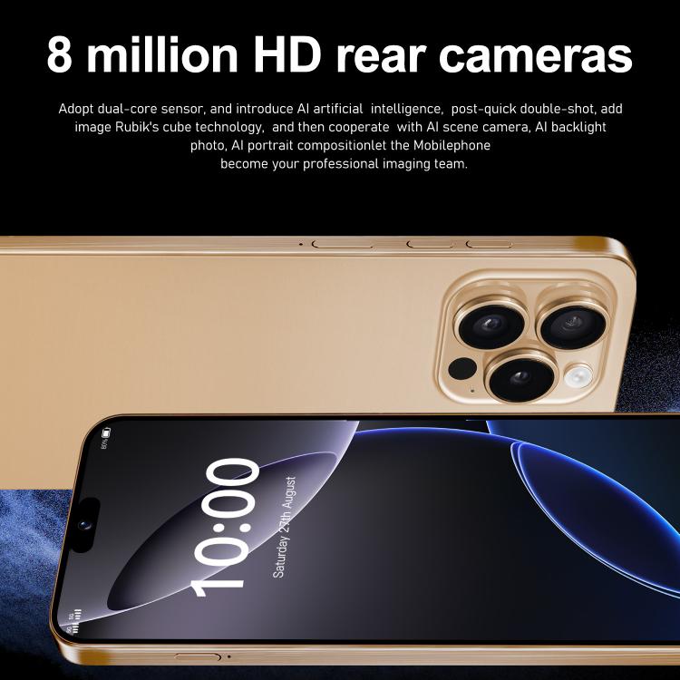 I16 Pro Max / ZPT93, 2GB+16GB, 6.26 inch Android 8.1 MTK6737 Quad Core, Network: 4G, Dual SIM, Plug:US Plug(Black)