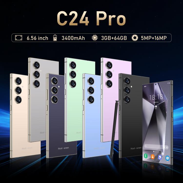 C24 Pro / S3-3, 3GB+64GB, 6.56 inch Android 10 MTK6739 Quad Core, Network: 4G, Dual SIM, Plug:UK Plug(Black)