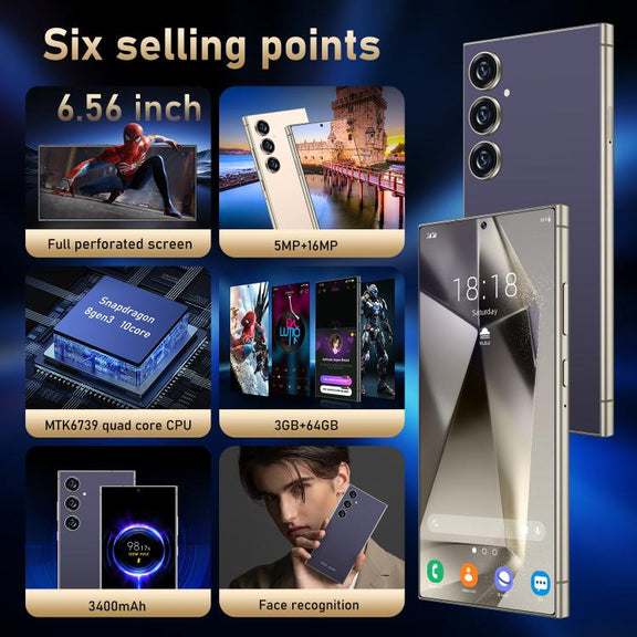 C24 Pro / S3-3, 3GB+64GB, 6.56 inch Android 10 MTK6739 Quad Core, Network: 4G, Dual SIM, Plug:EU Plug(Purple)
