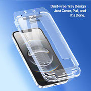 For iPhone 16e DUX DUCIS Roga Series 2.5D HD Fully Transparent Tempered Screen Protector with Dust Removal Quick-Attach Box