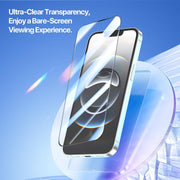 For iPhone 16e DUX DUCIS Roga Series 2.5D HD Fully Transparent Tempered Screen Protector with Dust Removal Quick-Attach Box