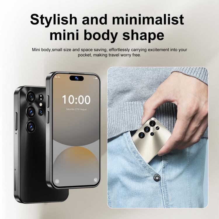 S25 Mini / ZKM10, 2GB+16GB, 4.0 inch Android 10 MTK6580M Quad Core, Network: 3G, Dual SIM(Gold)