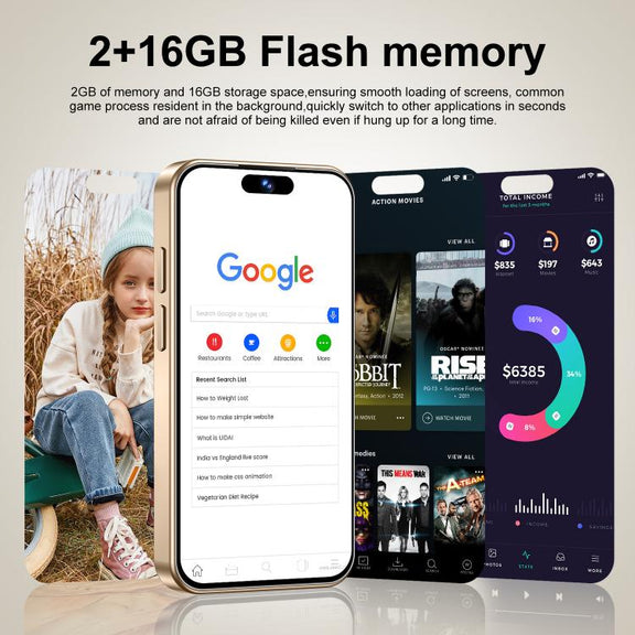 S25 Mini / ZKM10, 2GB+16GB, 4.0 inch Android 10 MTK6580M Quad Core, Network: 3G, Dual SIM(Gold)
