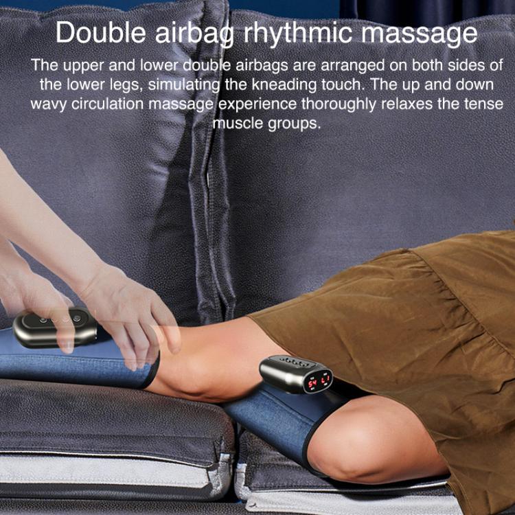 WG-JB-701 Home Portable Airbag Heating Leg Massager, Style:Remote Control Version Single
