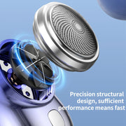 WG-P10X Portable Rechargeable LED Digital Display Electric Shaver(Silver)