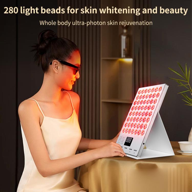 WG-YM-8005 280 LED Lamp Beads Beauty Device Photon Rejuvenation Instrument, UK Plug(White)