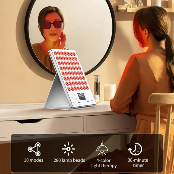 WG-YM-8005 280 LED Lamp Beads Beauty Device Photon Rejuvenation Instrument, US Plug(White)