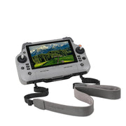 For DJI RC Plus 2 / 1 Sunnylife Controller Hanger Bracket with PU Leather Strap Shoulder Belt(Grey)