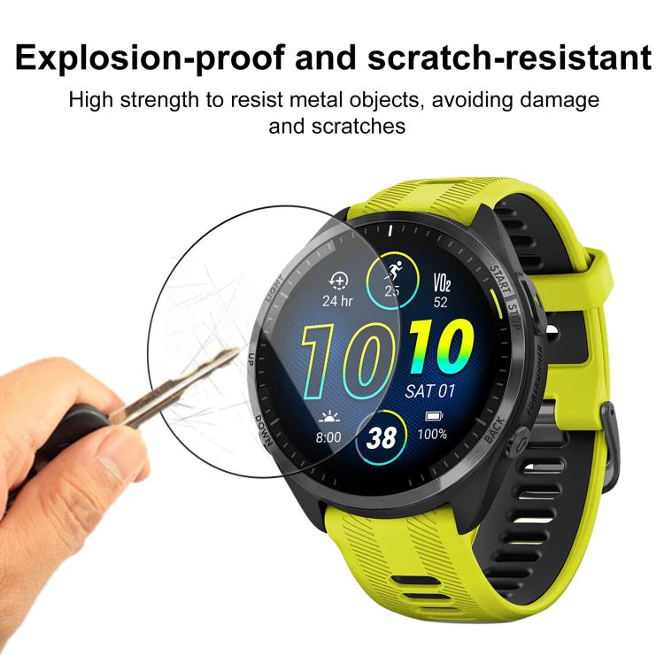 For Garmin Forerunner 965 2pcs xDfind Curved 3D Composite Material Soft Film Screen Protector
