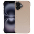 For iPhone 16 Plus Electroplating Frameless Frosted Anti-Glare PC MagSafe Phone Case(Desert Gold) - free shipping - PMC TechLife - Order now!