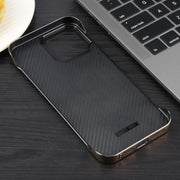 For iPhone 15 Pro Max Electroplating Frameless Frosted Anti-Glare PC MagSafe Phone Case(Desert Gold)