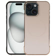 For iPhone 15 Plus / 14 Plus Electroplating Frameless Frosted Anti-Glare PC MagSafe Phone Case(Desert Gold) - free shipping - PMC TechLife - Order now!
