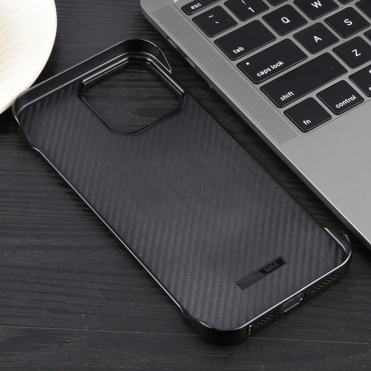 For iPhone 15 Plus / 14 Plus Electroplating Frameless Frosted Anti-Glare PC MagSafe Phone Case(Black)