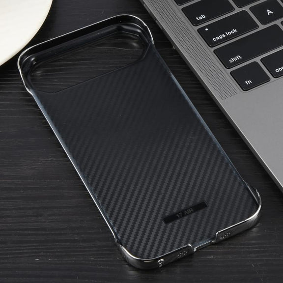 For iPhone 17 Air Electroplating Frameless Frosted Anti-Glare PC MagSafe Phone Case(Silver White)