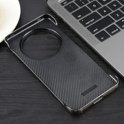 For Huawei Mate 70 Pro Electroplating Frameless Frosted Anti-Glare PC MagSafe Phone Case(Titanium Gray)