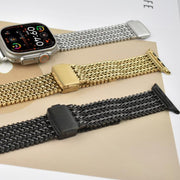 For Apple Watch 42mm / 41mm / 40mm / 38mm Mesh Magnetic Stainless Steel Watch Band(Silver)