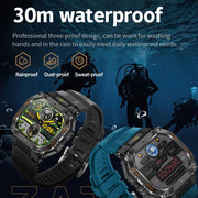 HT34 1.75 inch IPS Screen 3ATM Outdoor Sports BT Smart Watch(Camouflage)