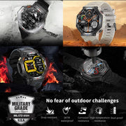 KC91 1.39 inch IPS Screen 3ATM Outdoor GPS Smart Watch with Flashlight(Black)