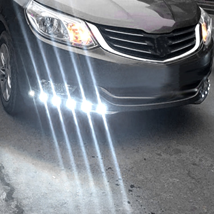 10 PCS 23mm 12LEDs SMD-4014 DC9-80V Motorcycle Eagle Eye Light(White and Yellow Light)