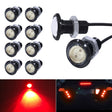 10 PCS 18mm 1.5W DC9-80V Motorcycle Eagle Eye Light Single Lens(Red Light) - Eagle Eye Lights by PMC Jewellery | Online Shopping South Africa | PMC Jewellery | Buy Now Pay Later Mobicred