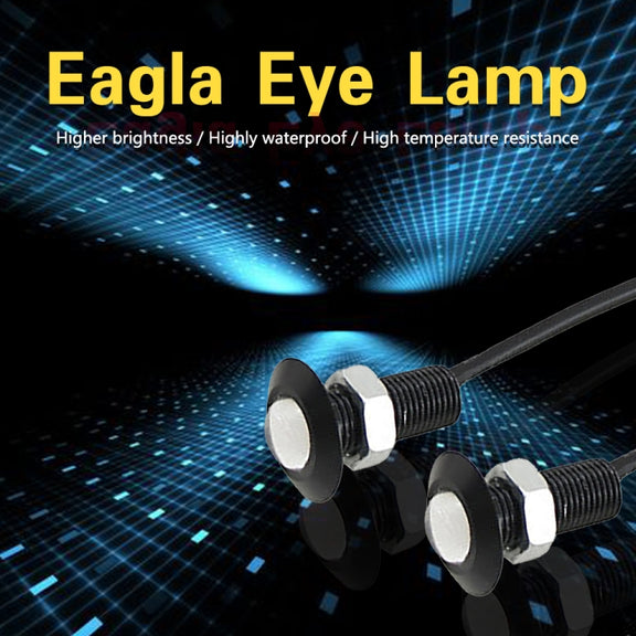 10 PCS 18mm 1.5W DC9-80V Motorcycle Eagle Eye Light Single Lens(Red Light)