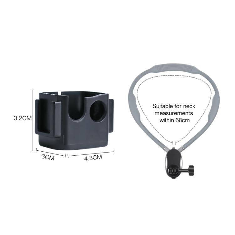 For DJI Osmo Pocket 3 Adapter Expansion Bracket Frame with Neck Bracket