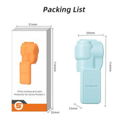 For DJI OSMO Pocket 3 Sunnylife Colorful Gimbal Cover Camera Protector Screen Protective Case(Black)