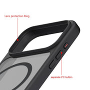 For iPhone 17 Air Kalebol MagSafe Invisible Tilt Holder PC Hybrid TPU Case(Navy Blue)