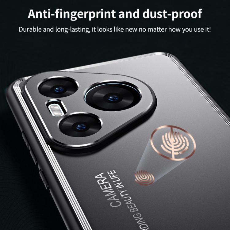 For Huawei Pura 80 5G Frosted Metal Phone Case(Silver)