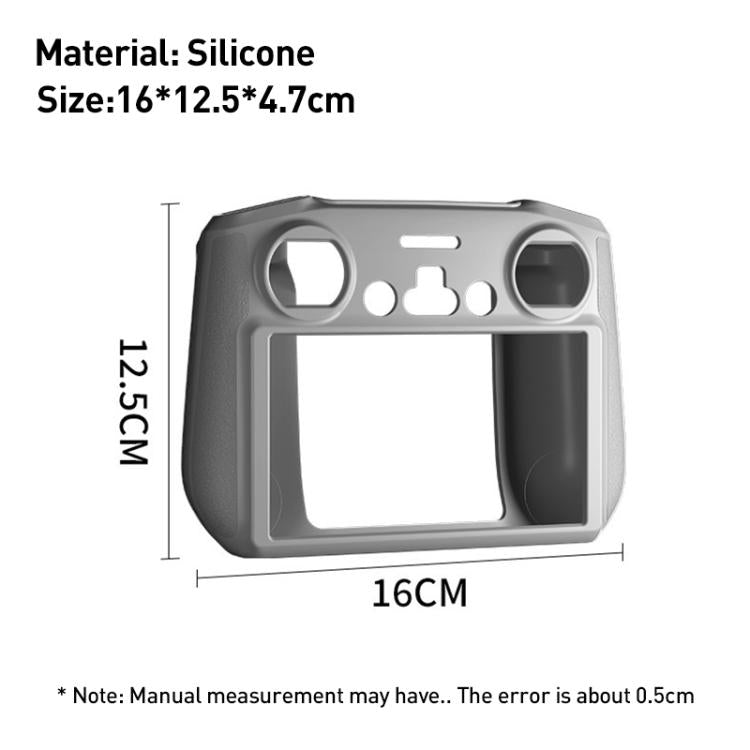 For DJI RC 2 Remote Control Shockproof Anti-scratch Silicone Case(Grey)