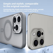 For iPhone 17 Air Kalebol Metal Lens Frame MagSafe Frosted PC Phone Case(Matcha Green)