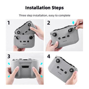 For DJI RC-N2 / RC-N1 BRDRC Remote Control Shockproof Anti-scratch Silicone Case(Grey)