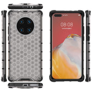 For Huawei Mate 40 Pro Shockproof Honeycomb PC + TPU Protective Case(White)
