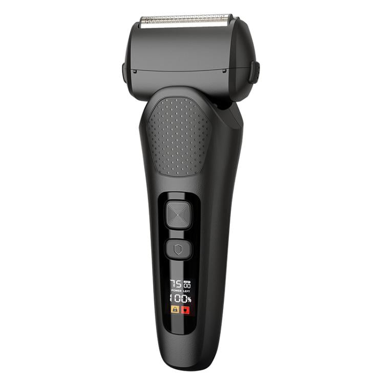 Full Body Washable LED Digital Display Reciprocating Electric Shaver(Exclusive Black + 1 Set of Blades)